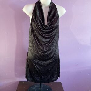 Cool Wear Black Halter Dress Size Large Sleeveless Women's Cocktail Party